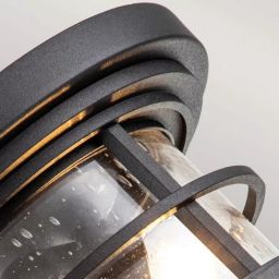 Elstead Lighting Lighthouse plafon zewnętrzny 2x60 W teksturowana czerń FE-LIGHTHOUSE-F-BLK