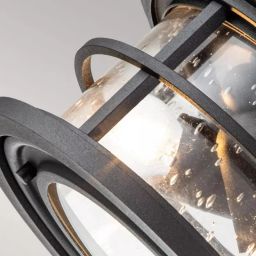 Elstead Lighting Lighthouse plafon zewnętrzny 2x60 W teksturowana czerń FE-LIGHTHOUSE-F-BLK