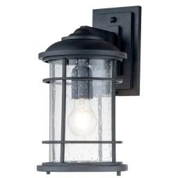 Elstead Lighting Lighthouse kinkiet zewnętrzny 1x60 W teksturowana czerń FE-LIGHTHOUSE2-M-BLK