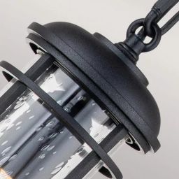 Elstead Lighting Lighthouse lampa wisząca 1x60 W teksturowana czerń FE-LIGHTHOUSE8-S-BLK