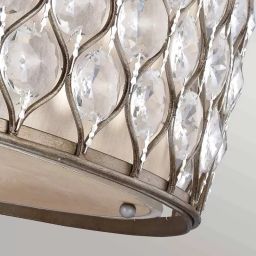 Elstead Lighting Lucia lampa podsufitowa 6x60 W oksydowane srebro FE-LUCIA-6SF-L