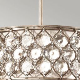 Elstead Lighting Lucia lampa wisząca 3x60 W oksydowane srebro FE-LUCIA-B