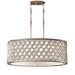 Elstead Lighting Lucia lampa wisząca 3x60 W oksydowane srebro FE-LUCIA-P-A