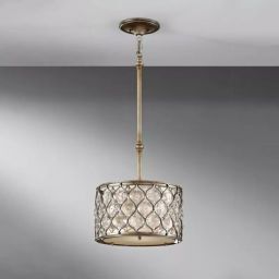 Elstead Lighting Lucia lampa wisząca 1x60 W oksydowane srebro FE-LUCIA-P-C