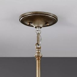 Elstead Lighting Lucia lampa wisząca 1x60 W oksydowane srebro FE-LUCIA-P-C
