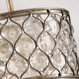 Elstead Lighting Lucia lampa wisząca 1x60 W oksydowane srebro FE-LUCIA-P-C
