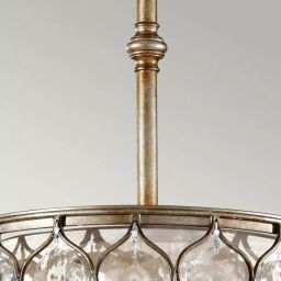 Elstead Lighting Lucia lampa wisząca 1x60 W oksydowane srebro FE-LUCIA-P-C
