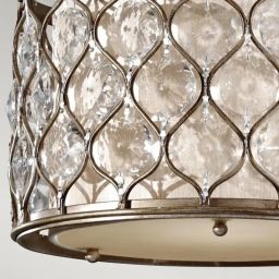Elstead Lighting Lucia lampa wisząca 1x60 W oksydowane srebro FE-LUCIA-P-C