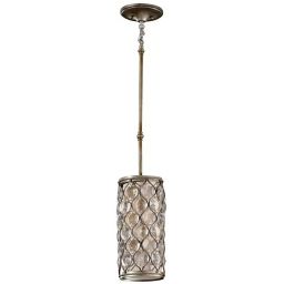 Elstead Lighting Lucia lampa wisząca 1x60 W oksydowane srebro FE-LUCIA-P-D