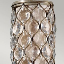 Elstead Lighting Lucia lampa wisząca 1x60 W oksydowane srebro FE-LUCIA-P-D