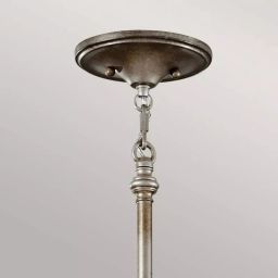 Elstead Lighting Lucia lampa wisząca 6x60 W oksydowane srebro FE-LUCIA-P-E-2TR