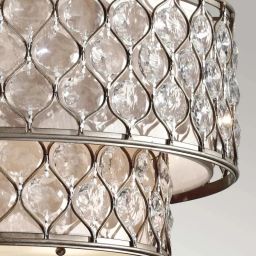 Elstead Lighting Lucia lampa wisząca 6x60 W oksydowane srebro FE-LUCIA-P-E-2TR