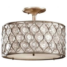 Elstead Lighting Lucia lampa podsufitowa 3x60 W oksydowane srebro FE-LUCIA-SF