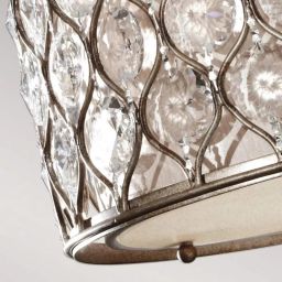 Elstead Lighting Lucia lampa podsufitowa 3x60 W oksydowane srebro FE-LUCIA-SF