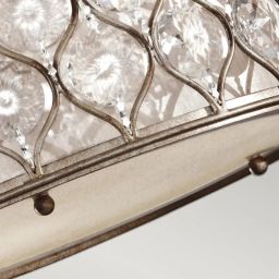 Elstead Lighting Lucia lampa podsufitowa 3x60 W oksydowane srebro FE-LUCIA-SF