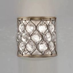 Elstead Lighting Lucia kinkiet 1x40 W oksydowane srebro FE-LUCIA1