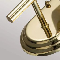 Elstead Lighting Malibu kinkiet 1x3 W polerowany mosiądz FE-MALIBU1-BATH-PB