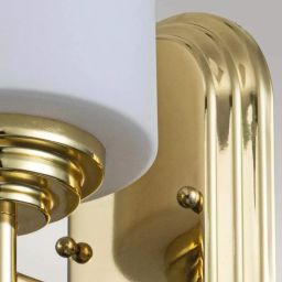 Elstead Lighting Malibu kinkiet 1x3 W polerowany mosiądz FE-MALIBU1-BATH-PB