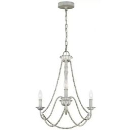 Elstead Lighting Maryville lampa wisząca 3x60 W przecierany szary FE-MARYVILLE3