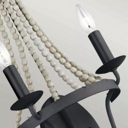Elstead Lighting Nori kinkiet 2x40 W ciemny postarzany cynk/drewno FE-NORI2-DWZ