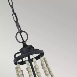Elstead Lighting Nori lampa wisząca 4x40 W ciemny postarzany cynk/drewno FE-NORI4-DWZ