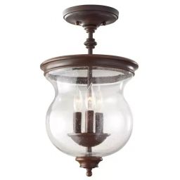 Elstead Lighting Pickering Lane lampa podsufitowa 3x40 W brązowa FE-PICKERING-LANE-SF