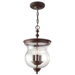 Elstead Lighting Pickering Lane lampa podsufitowa 3x40 W brązowa FE-PICKERING-LANE-SF