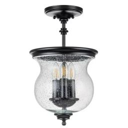 Elstead Lighting Pickering Lane lampa podsufitowa 3x40 W czarna FE-PICKERING-LANE-SF-BLK