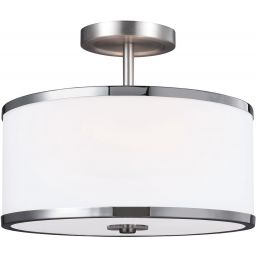 Elstead Lighting Prospect Park lampa wisząca 2x60 W chrom-nikiel satynowy FE-PROSPECT-PARK-SF