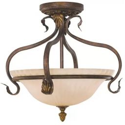 Elstead Lighting Sonoma Valley lampa podsufitowa 3x60 W szylkretowa FE-SONOMAVALLEY-SF