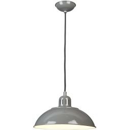 Elstead Lighting Franklin lampa wisząca 1x60 W szary FRANKLIN-P-GY