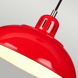 Elstead Lighting Franklin lampa wisząca 1x60 W czerwona FRANKLIN-P-RED