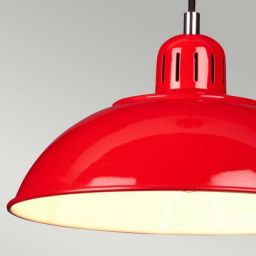 Elstead Lighting Franklin lampa wisząca 1x60 W czerwona FRANKLIN-P-RED