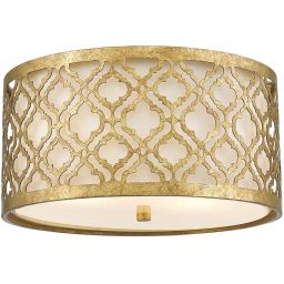 Elstead Lighting Arabella plafon 2x60 W postarzane złoto GN-ARABELLA-F