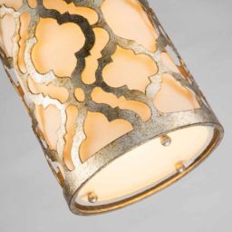 Elstead Lighting Arabella lampa wisząca 1x60 W postarzane złoto GN-ARABELLA-MP