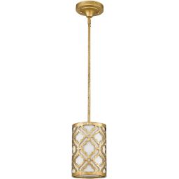 Elstead Lighting Arabella lampa wisząca 1x60 W postarzane złoto GN-ARABELLA-MP
