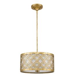 Elstead Lighting Arabella lampa wisząca 2x60 W postarzane złoto GN-ARABELLA-P-M