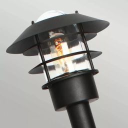Elstead Lighting Helsingor lampa stojąca zewnętrzna 1x60 W czarna HELSINGOR-BOL-BK