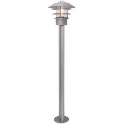Elstead Lighting Helsingor lampa stojąca zewnętrzna 1x60 W srebrna HELSINGOR-BOL-SL