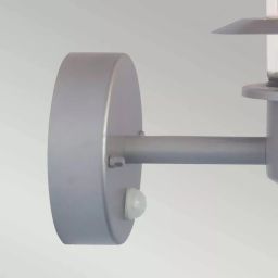 Elstead Lighting Helsingor kinkiet zewnętrzny 1x60 W z czujnikiem ruchu srebrny HELSINGOR-PIR