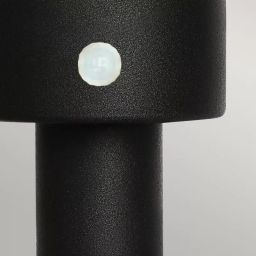 Elstead Lighting Helsingor lampa stojąca zewnętrzna 1x60 W z czujnikiem ruchu czarna HELSINGOR-PIR-PED-BK