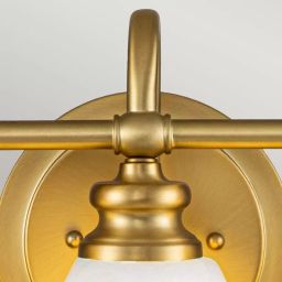 Elstead Lighting Ainsley kinkiet 3x3 W szczotkowany mosiądz HK-AINSLEY3-BATH-BB