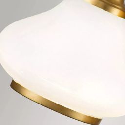 Elstead Lighting Ainsley kinkiet 3x3 W szczotkowany mosiądz HK-AINSLEY3-BATH-BB