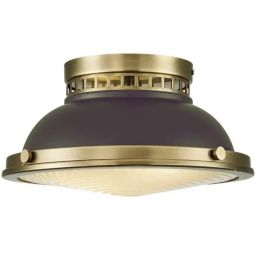 Elstead Lighting Amelia lampa podsufitowa 2x40 W brązowa HK-AMELIA-F-M-RB