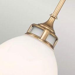 Elstead Lighting Amelia lampa wisząca 1x60 W mosiądz HK-AMELIA-P-M-HB