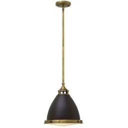 Elstead Lighting Amelia lampa wisząca 1x60 W brązowa HK-AMELIA-P-M-RB