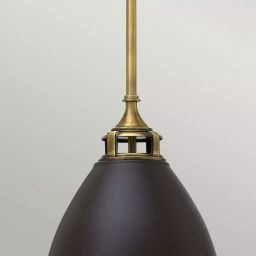 Elstead Lighting Amelia lampa wisząca 1x60 W brązowa HK-AMELIA-P-M-RB