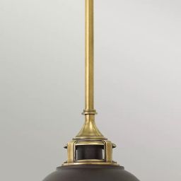 Elstead Lighting Amelia lampa wisząca 1x60 W brązowa HK-AMELIA-P-S-RB