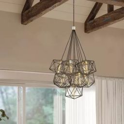 Elstead Lighting Astrid lampa wisząca 11x60 W złota-brązowa HK-ASTRID-11P