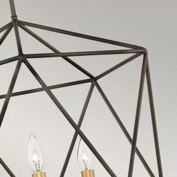 Elstead Lighting Astrid lampa wisząca 3x60 W złota-brązowa HK-ASTRID-3P
